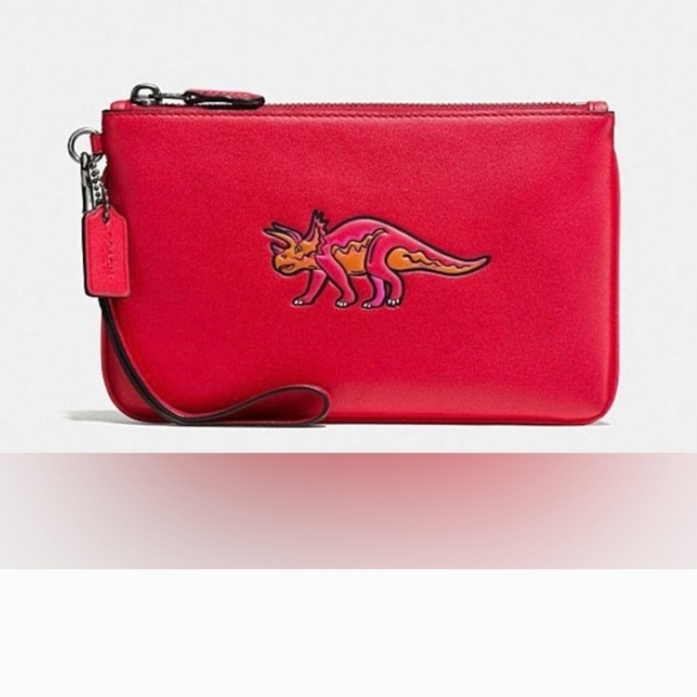 COACH WRISTLET Triceratops Bright Red